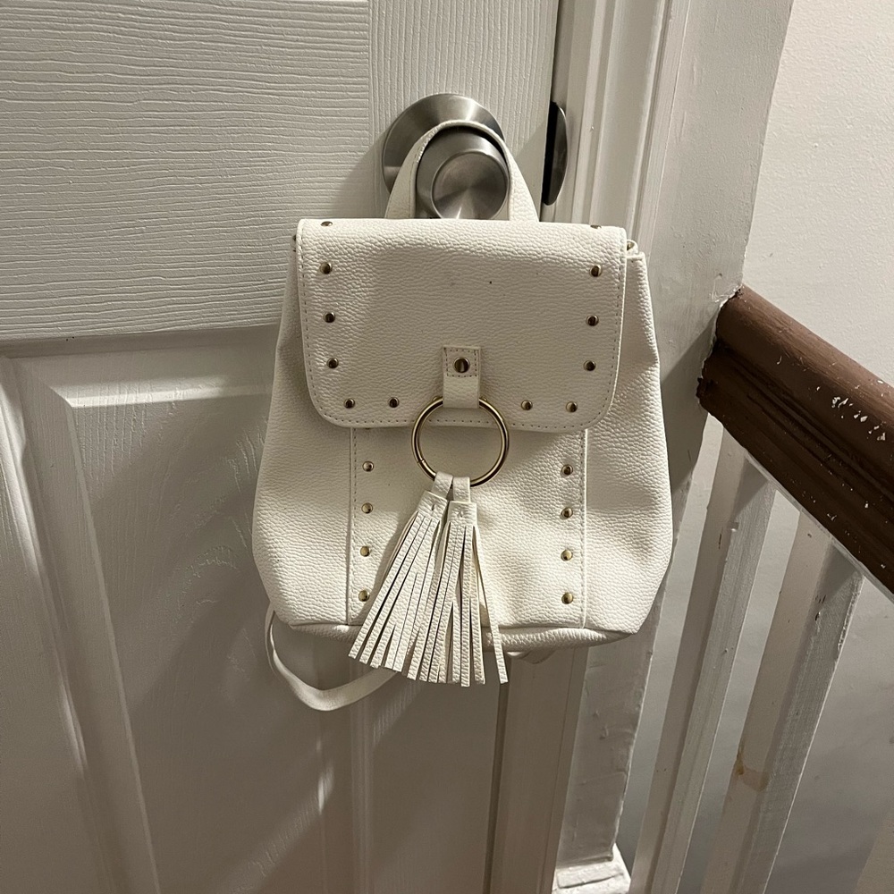 Mini White Bookbag from Justice